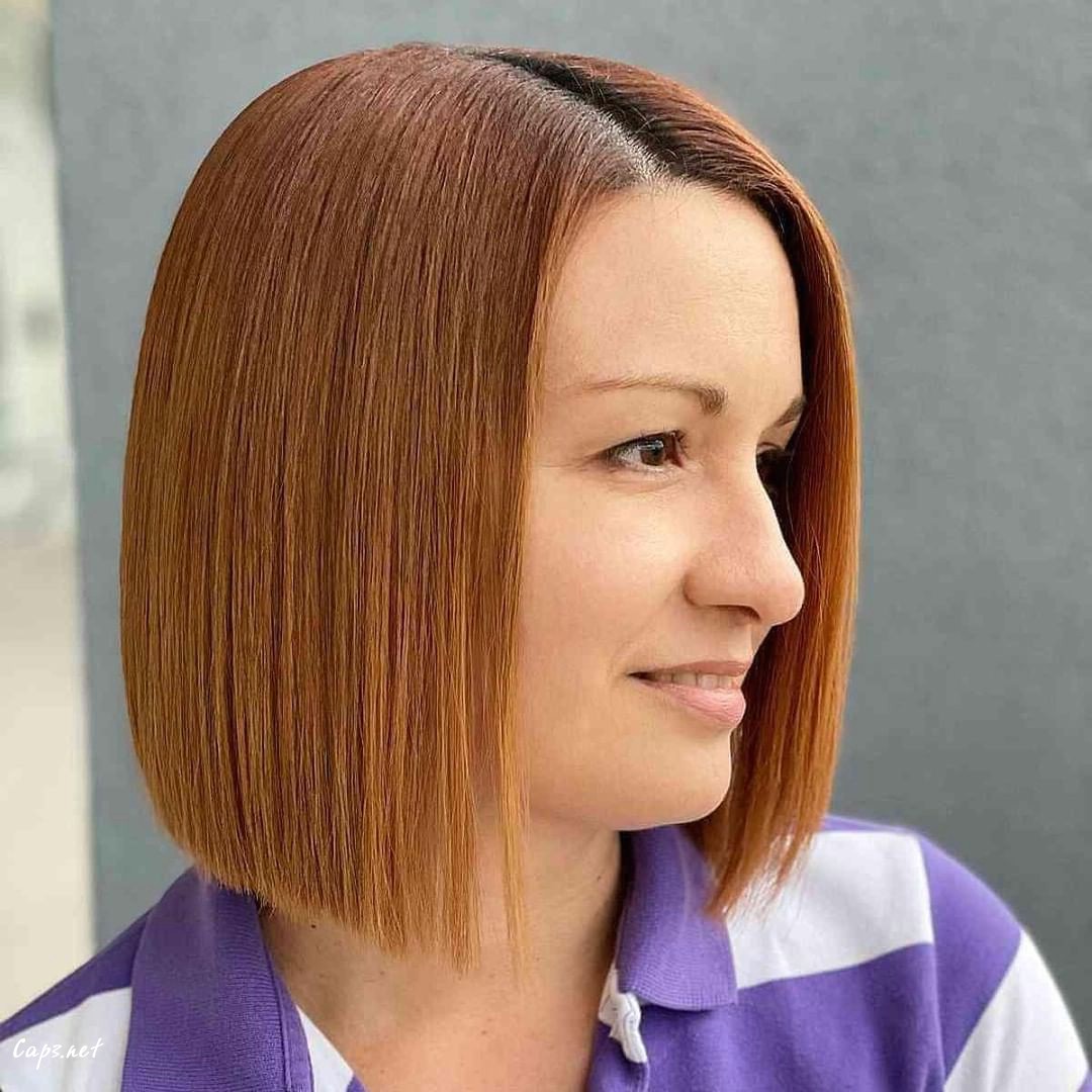 Light Orange Straight Bob