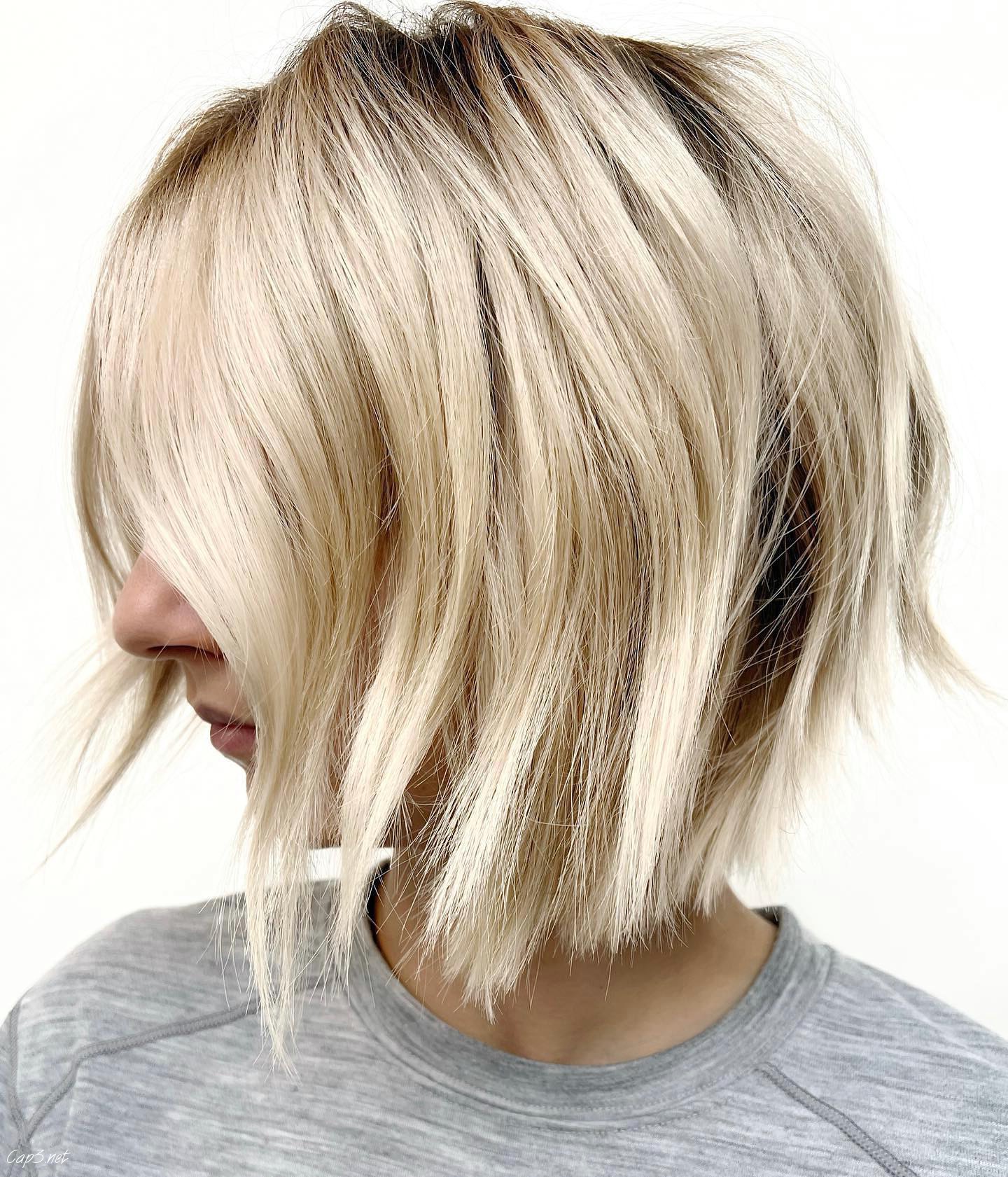Light Platinum Layered Bob