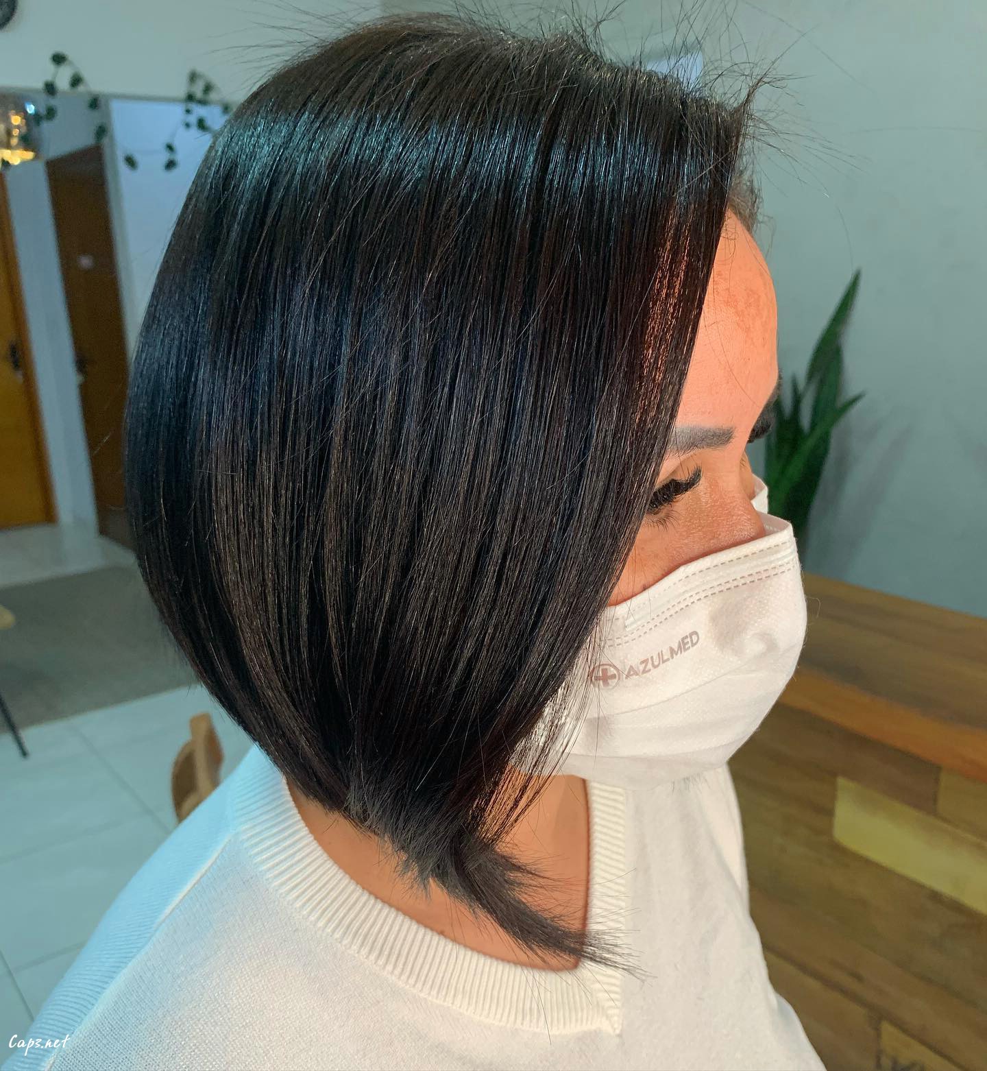 Long Dark Black Bob