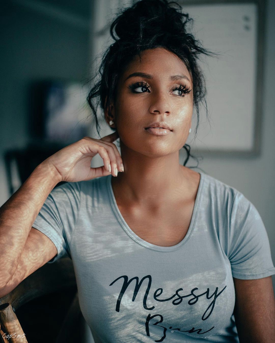 Messy Bun Black Hair