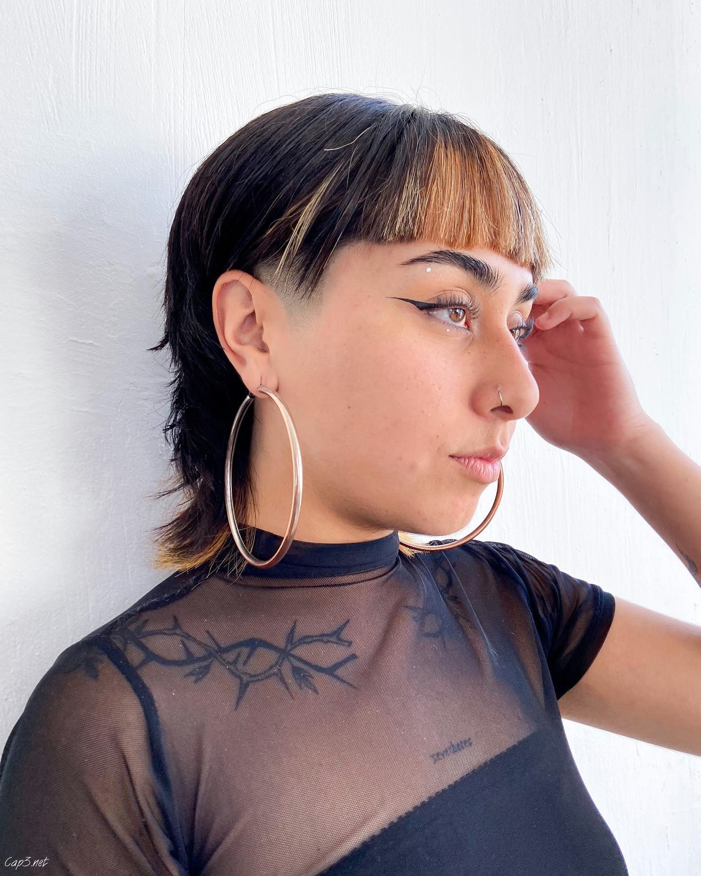 Mullet Hair With Fringe Bangs