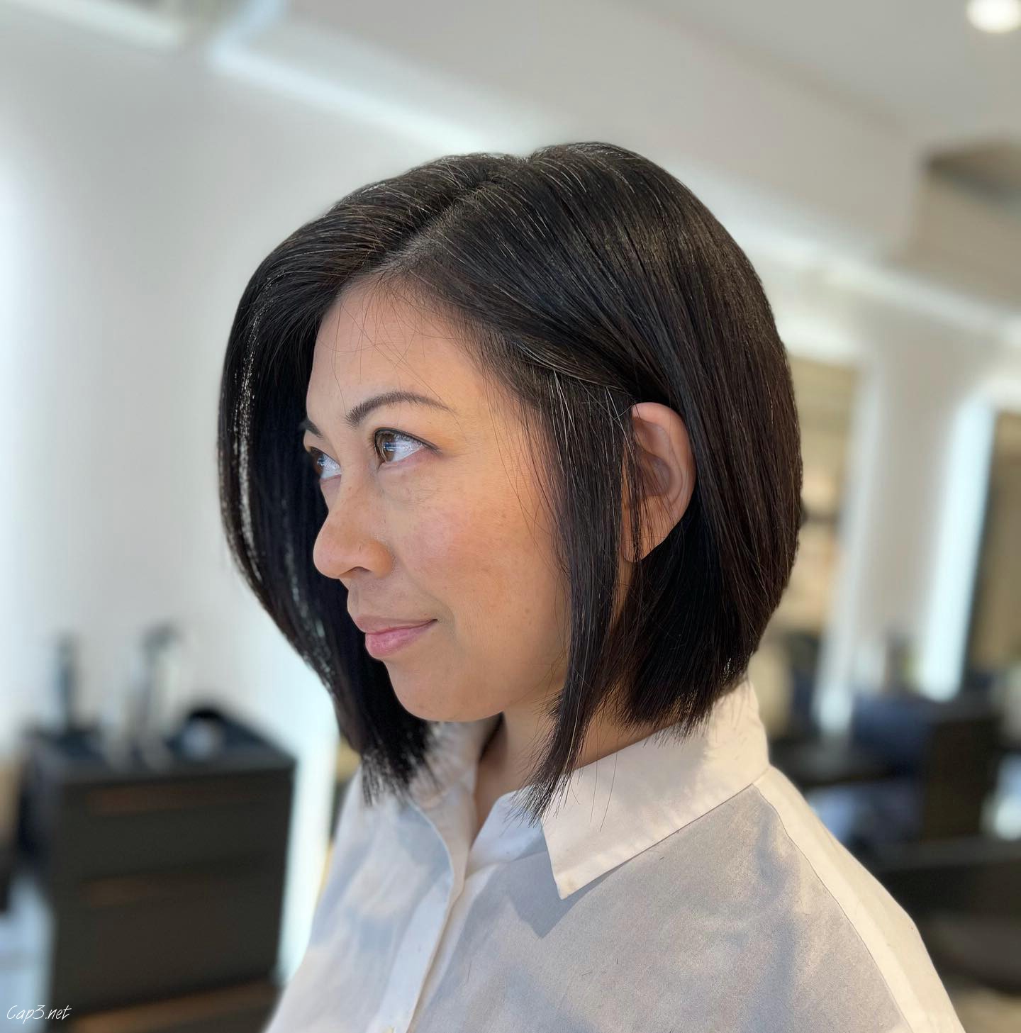 Sleek Straight Layered Bob
