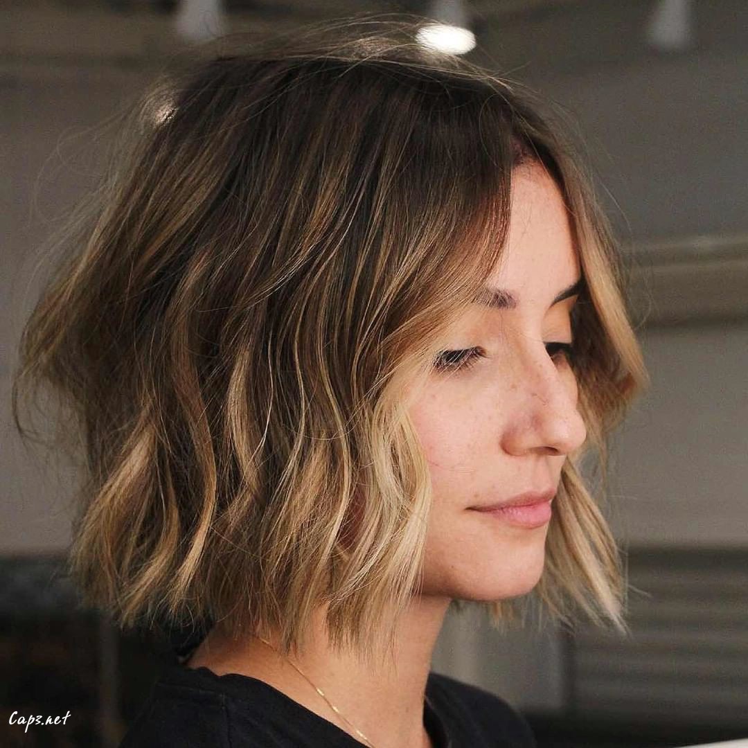 Soft Brown Wavy Bob