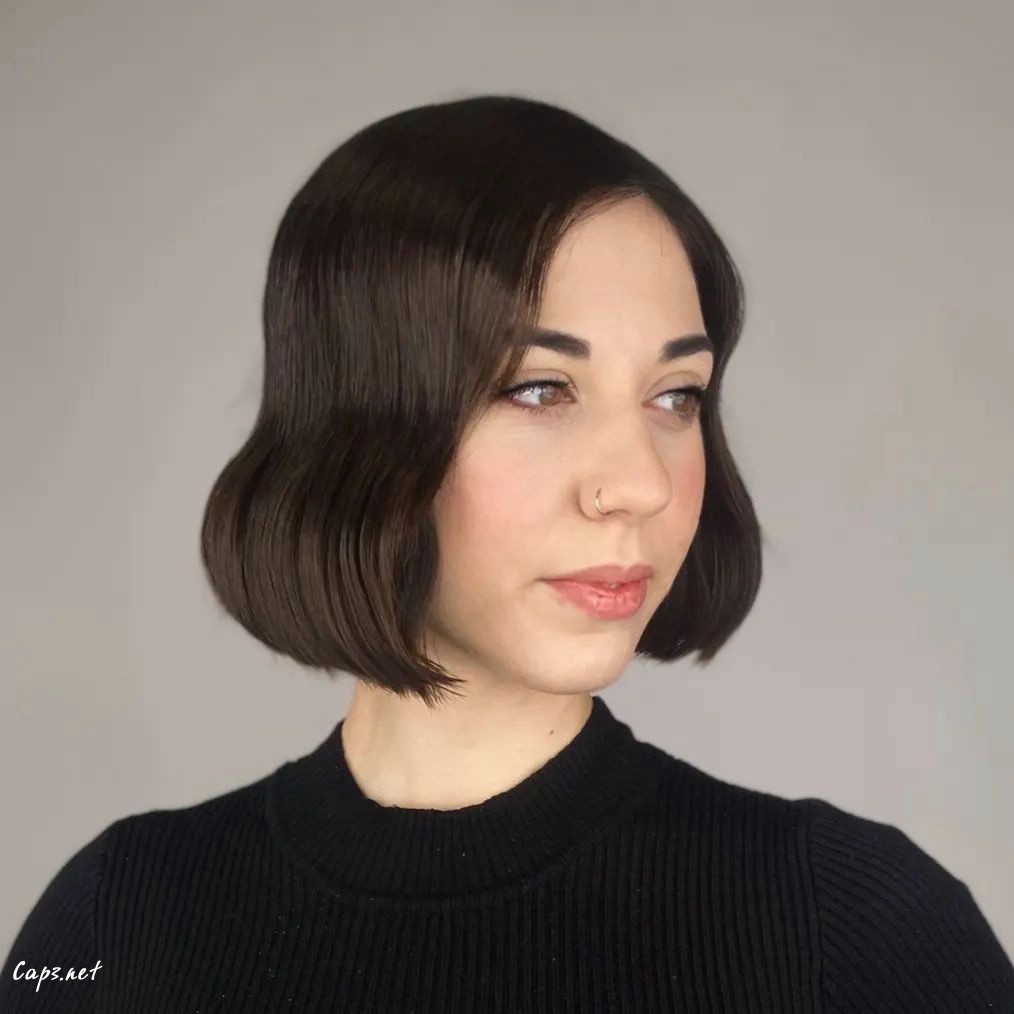 Soft Wavy Brown Bob