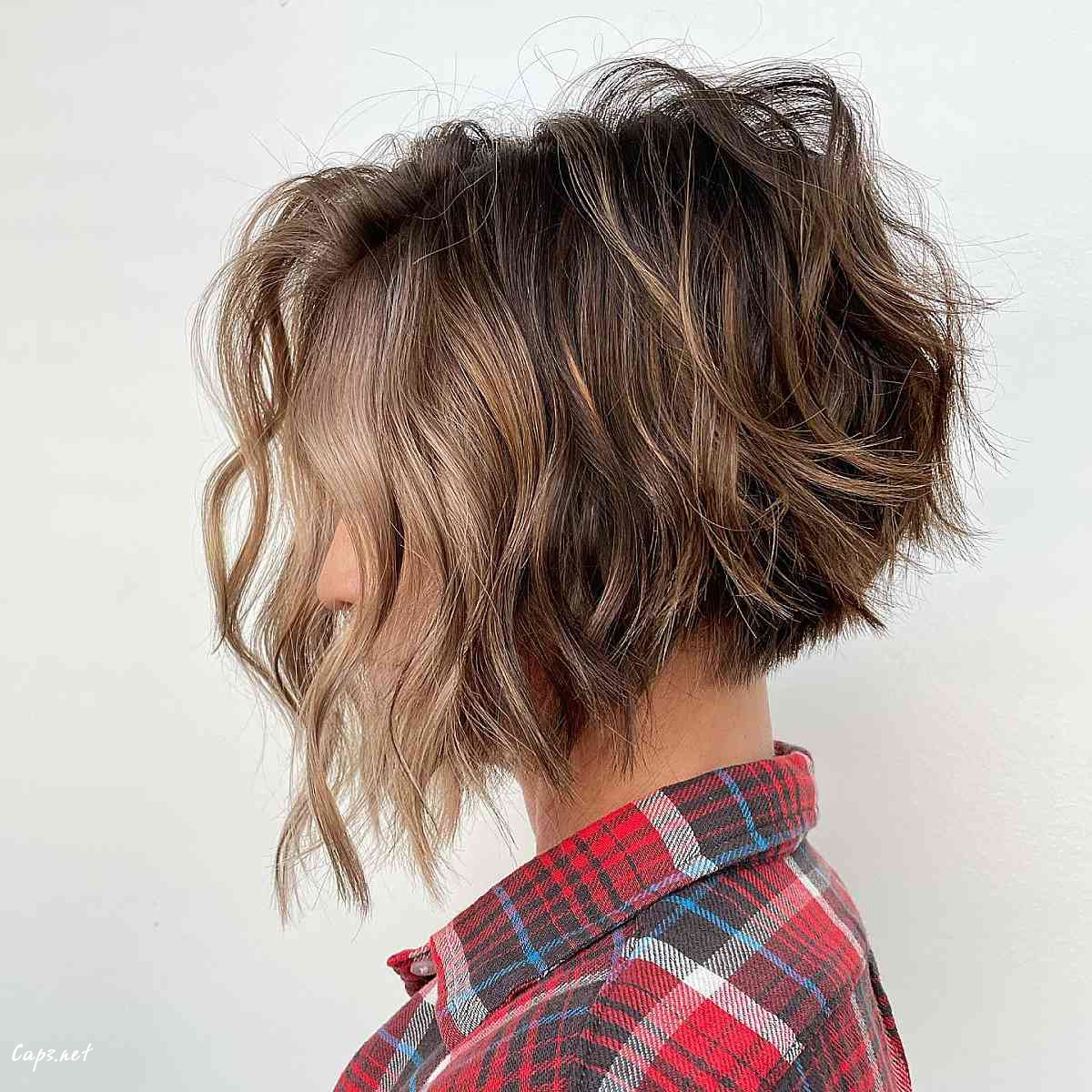 chin length bob with waves for thick hair