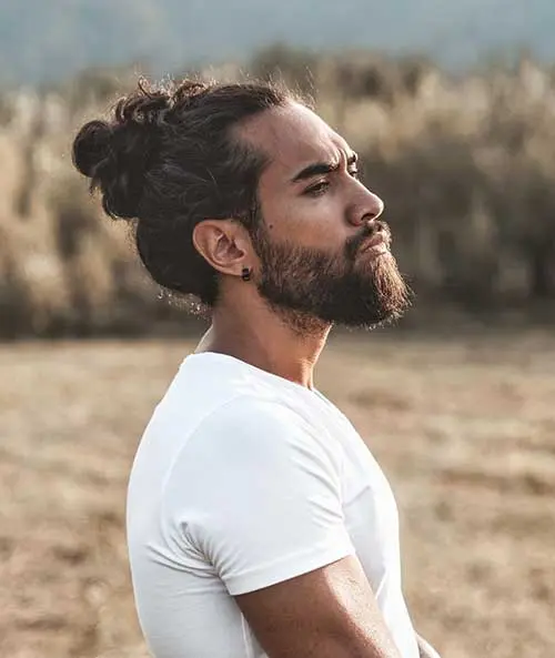 long men hairstyle man bun 7