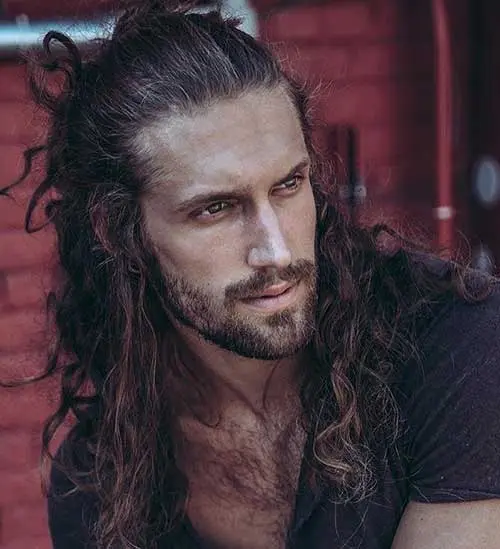 long men hairstyles half up 1