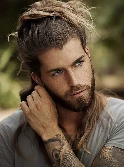 long men hairstyles half up 7