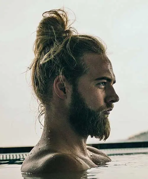 long men hairstyles top knot 1