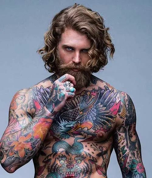 long men hairstyles with beard 4