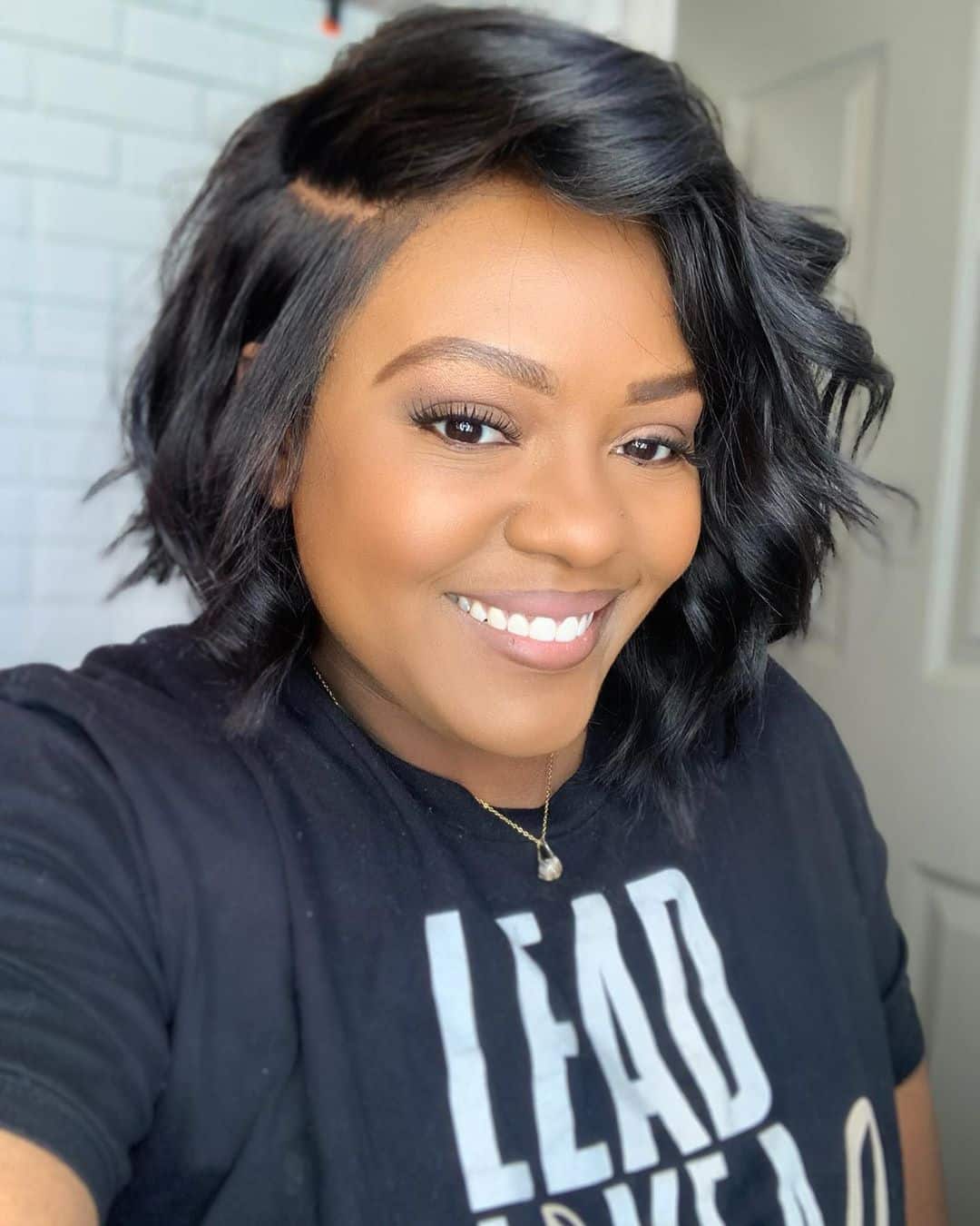 sew in black bob