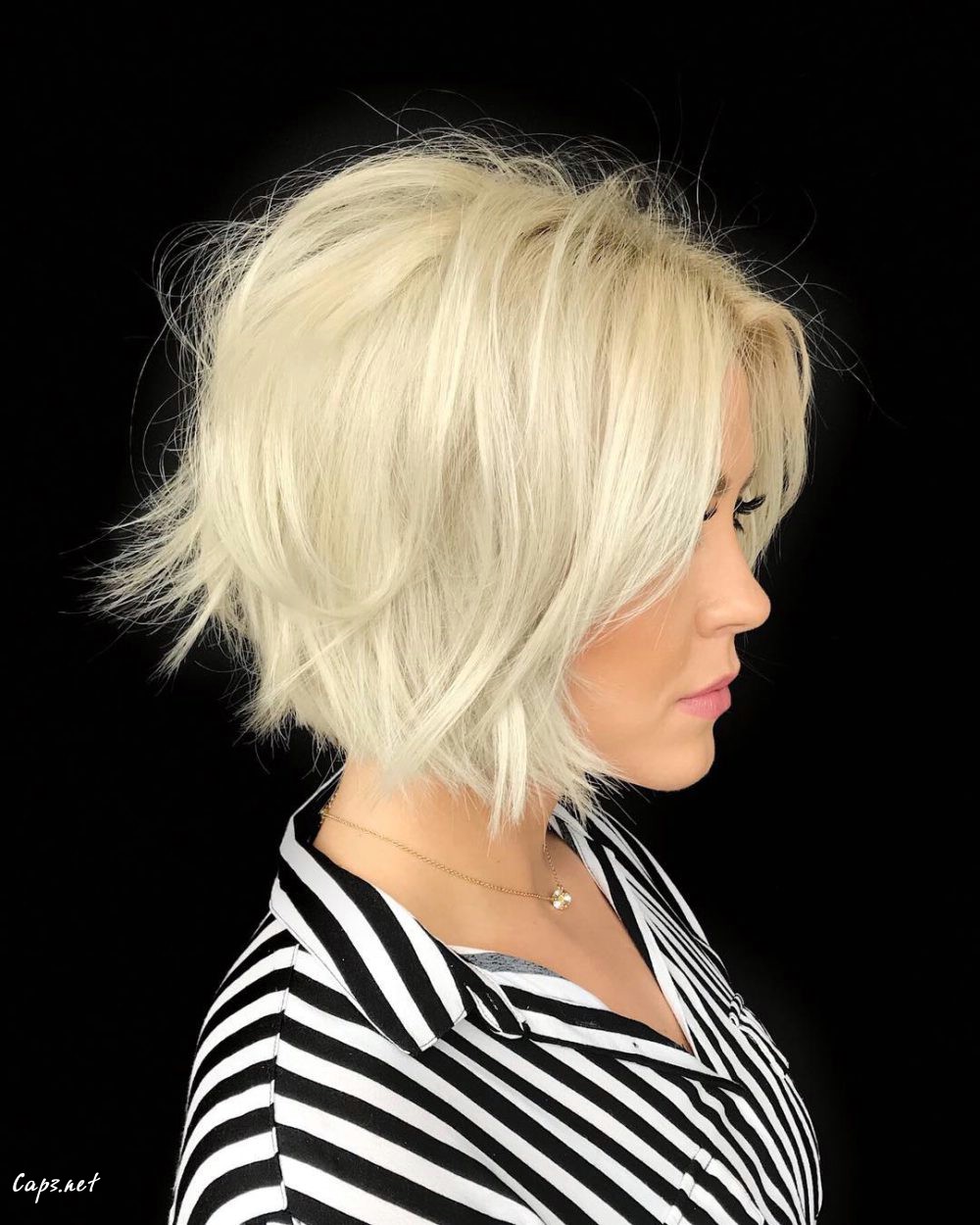 short blonde wavy hair