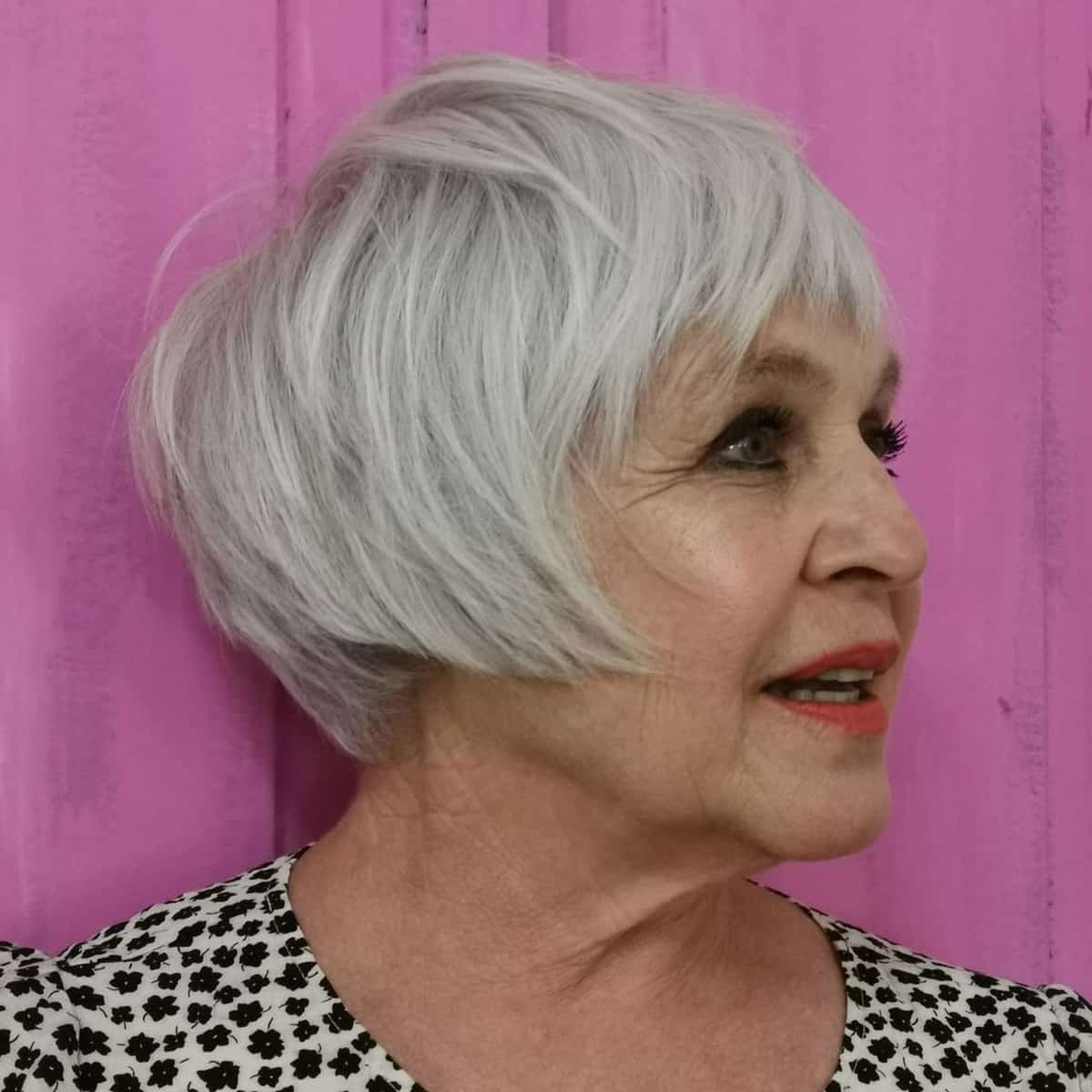 short crop for 60 women with finer hair