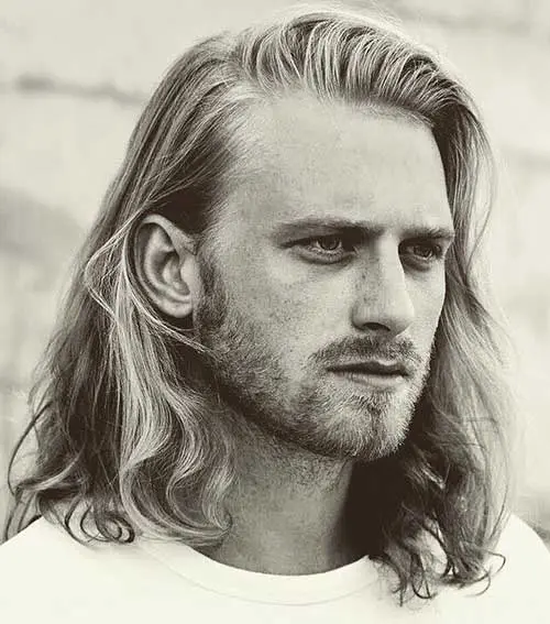 shoulder length long men hairstyles 1