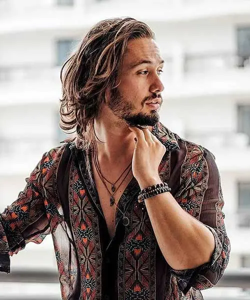 shoulder length long men hairstyles 5