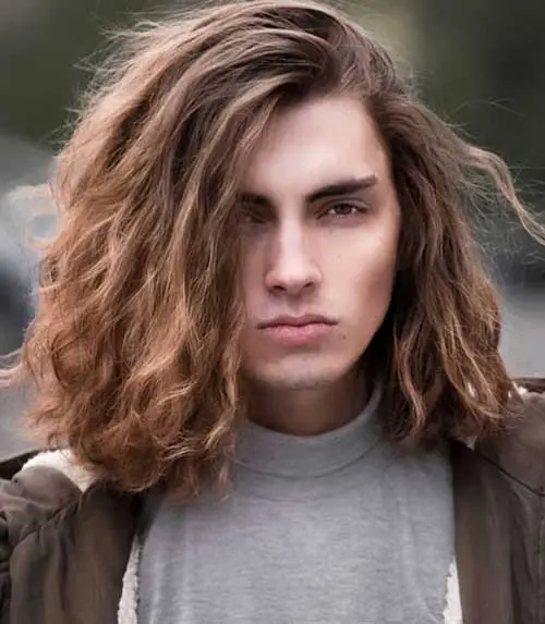 shoulder length long men hairstyles 8