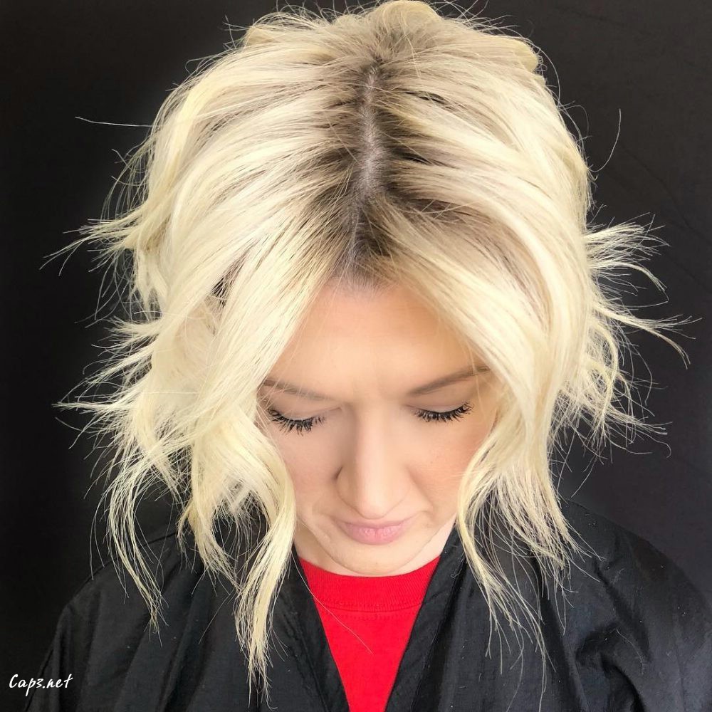 spunky textured bob bobs wavy