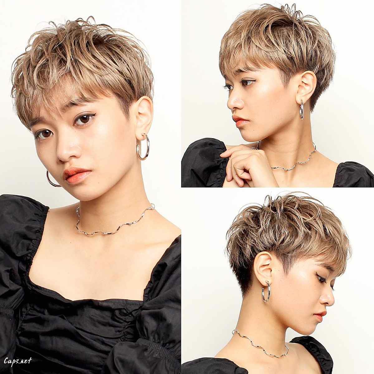 textured pixie for fine hair 1