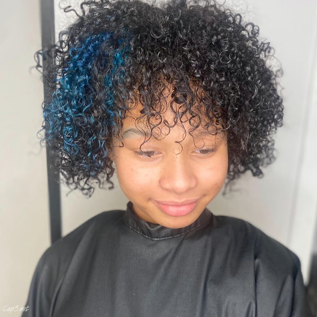 Black Hair With Blue Highlights
