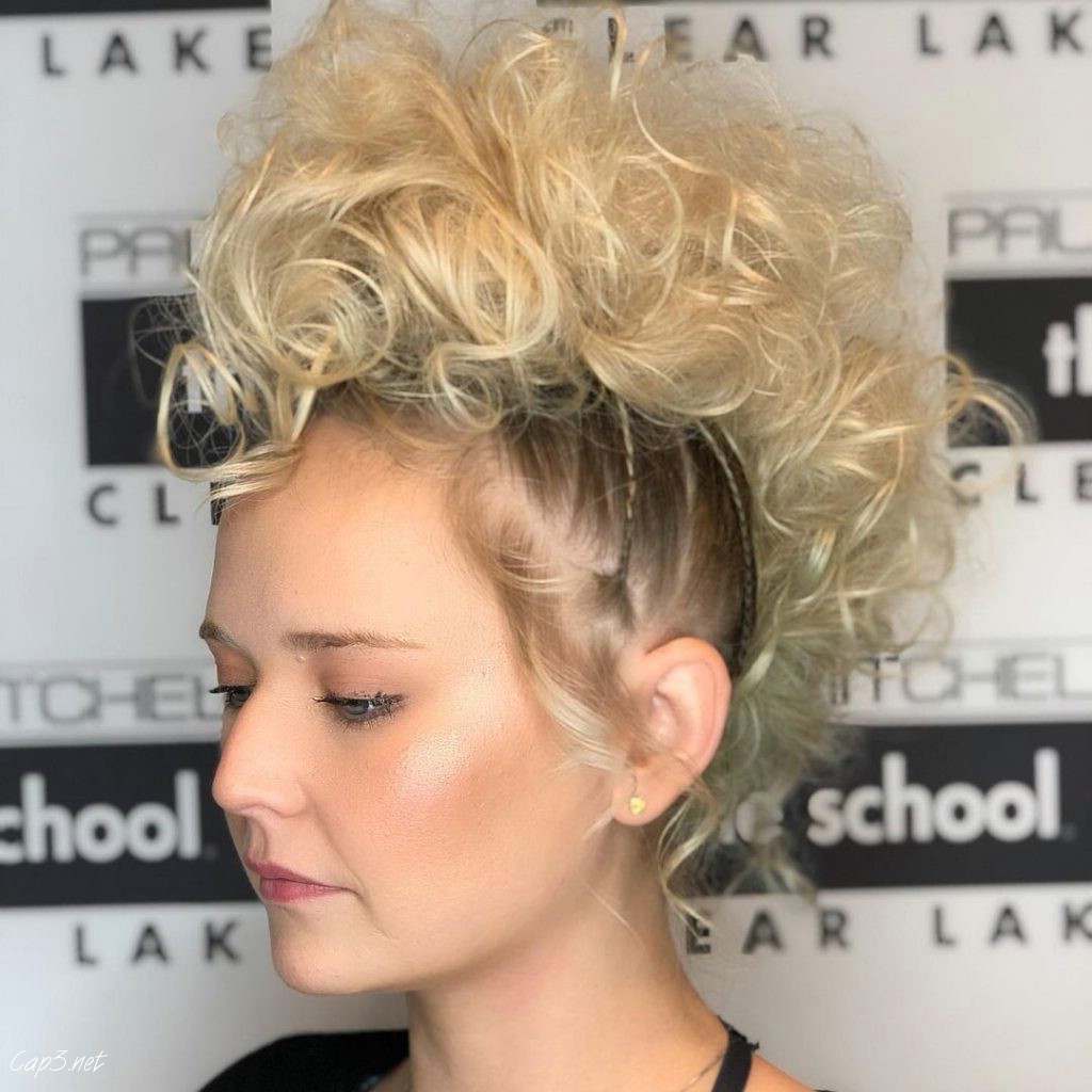 Blonde Up Do Cut