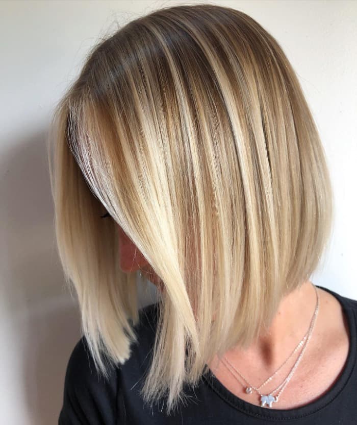 Center Part Balayage Bob
