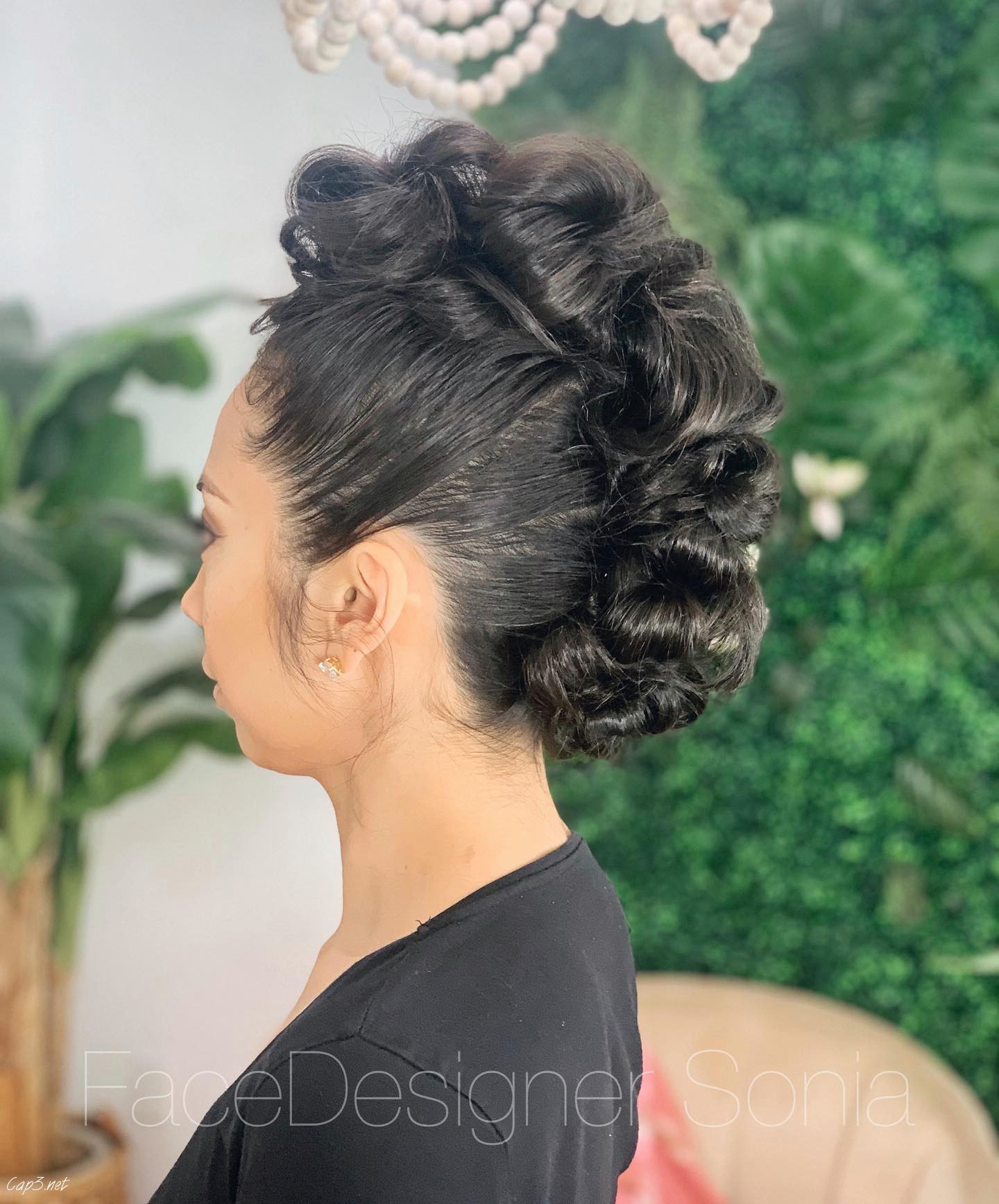 Curled Up In The Back Faux Hawk