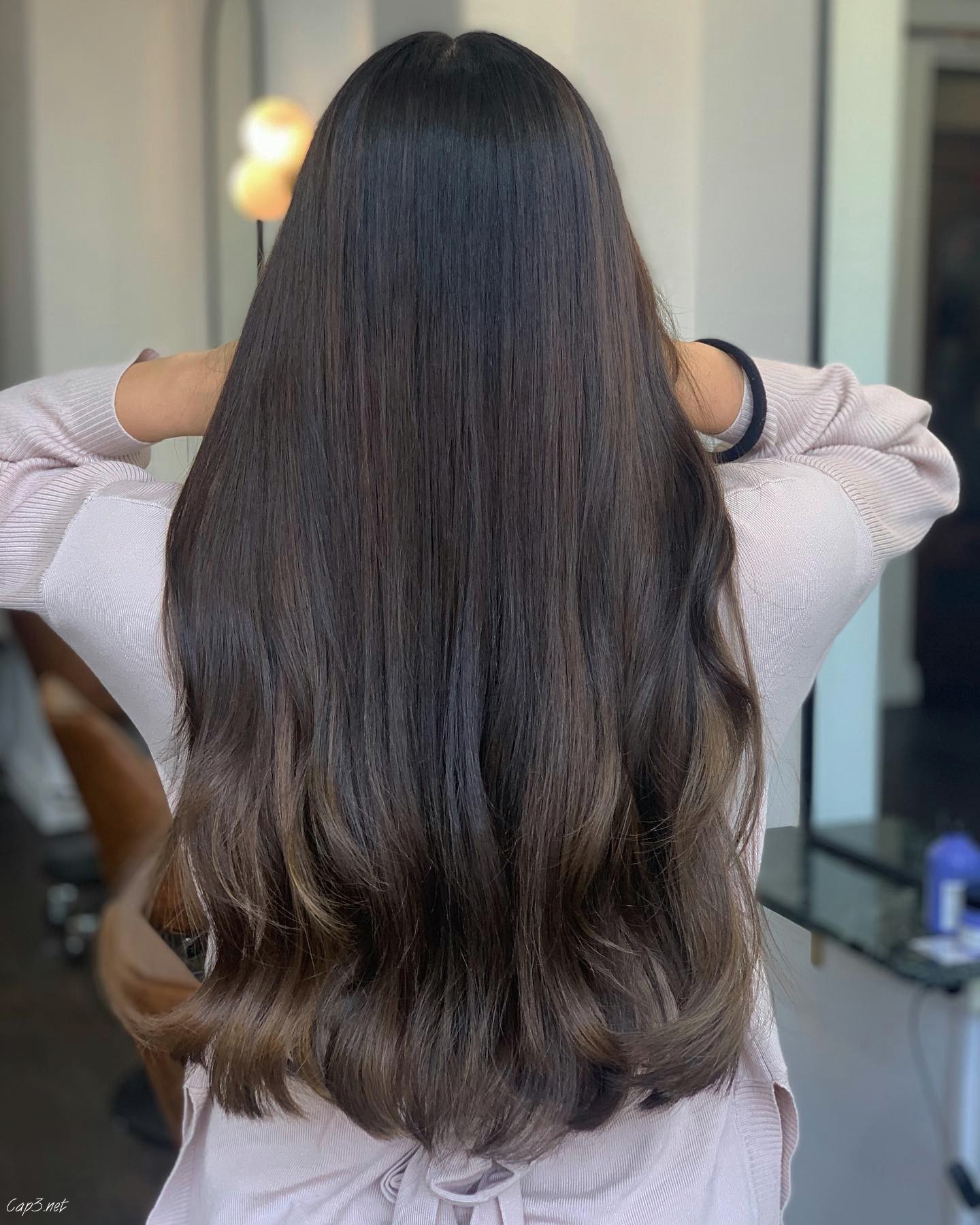 Dark Brown Silky Balayage