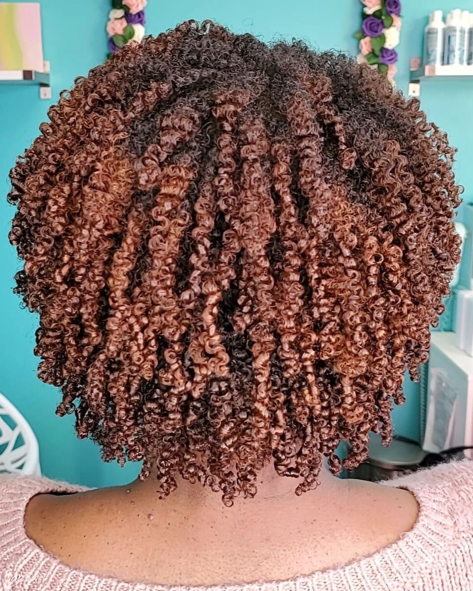 Dark Pink Rezo Hairstyle