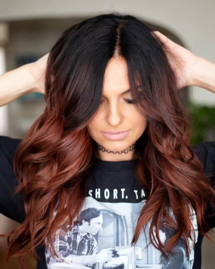 Deeper auburn hair color