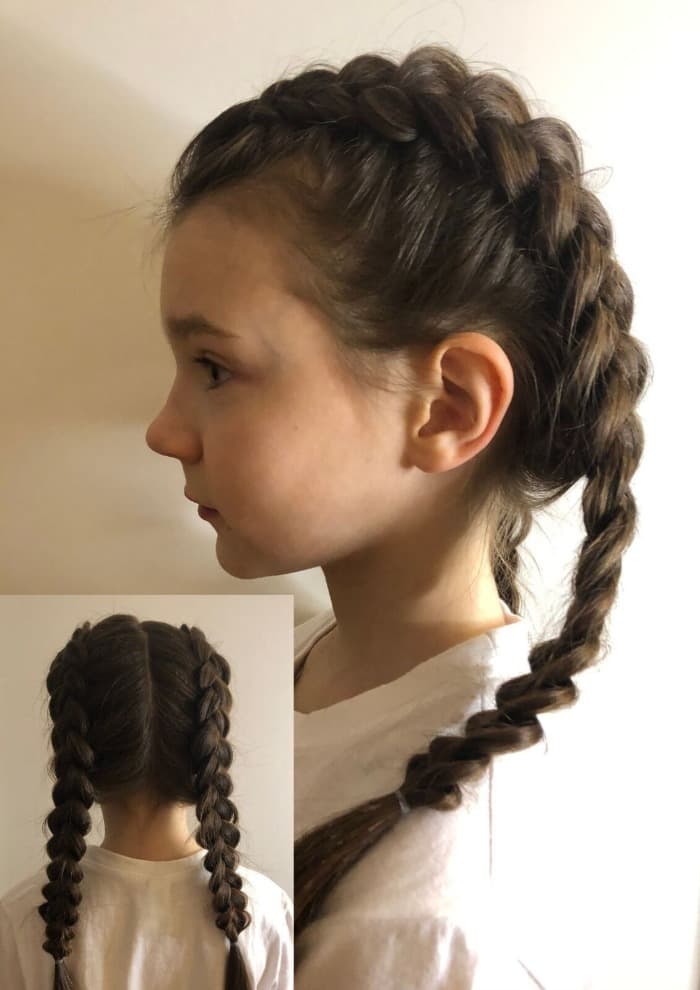 Double French Braids