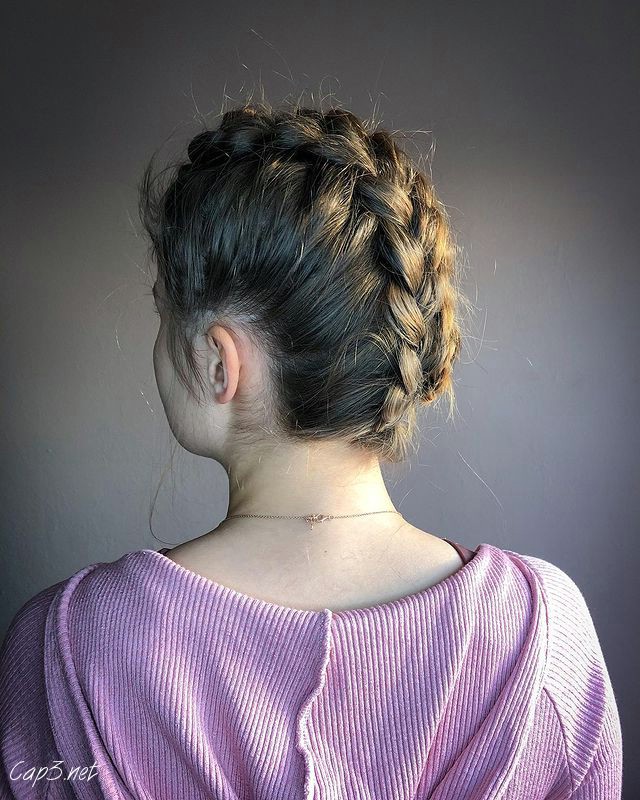 Full Braid Faux Hairstyle