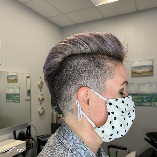 Icy Grey Faux Hawk
