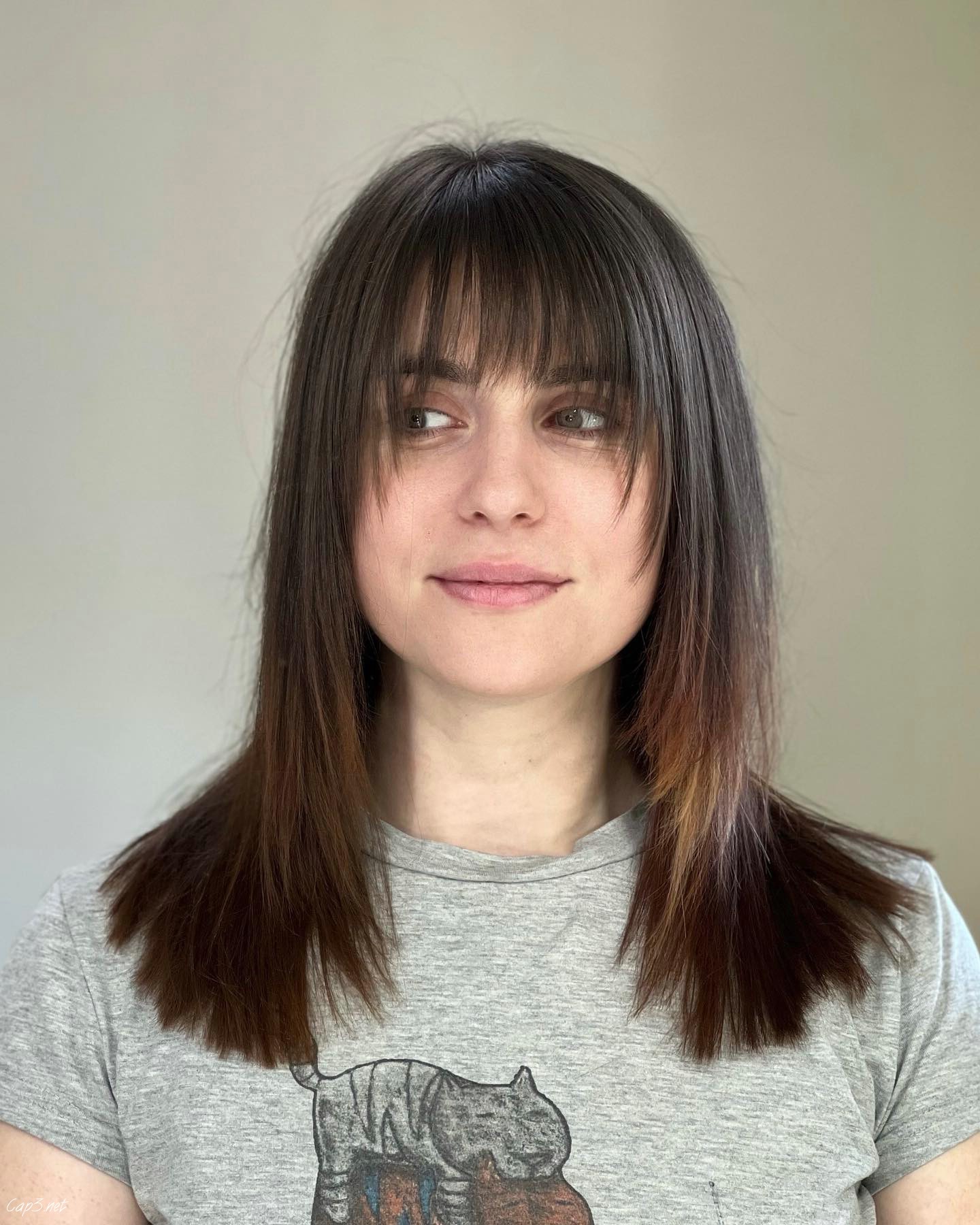 Layered Hair With Bangs