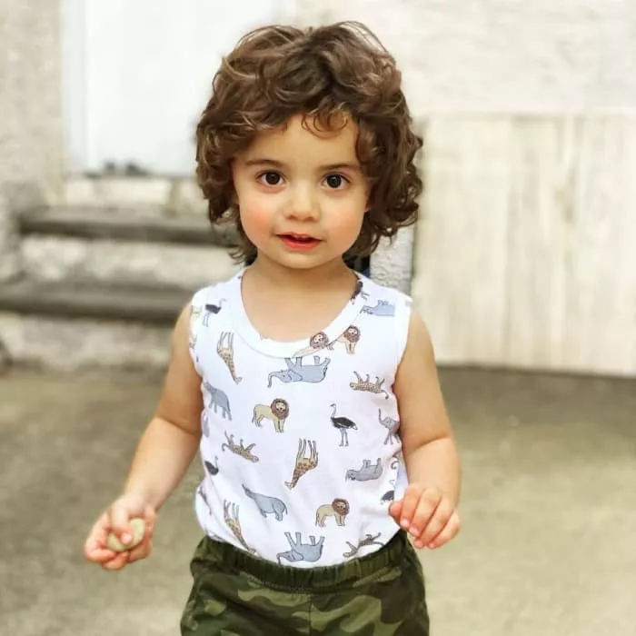 Long Shaggy Curly Hair
