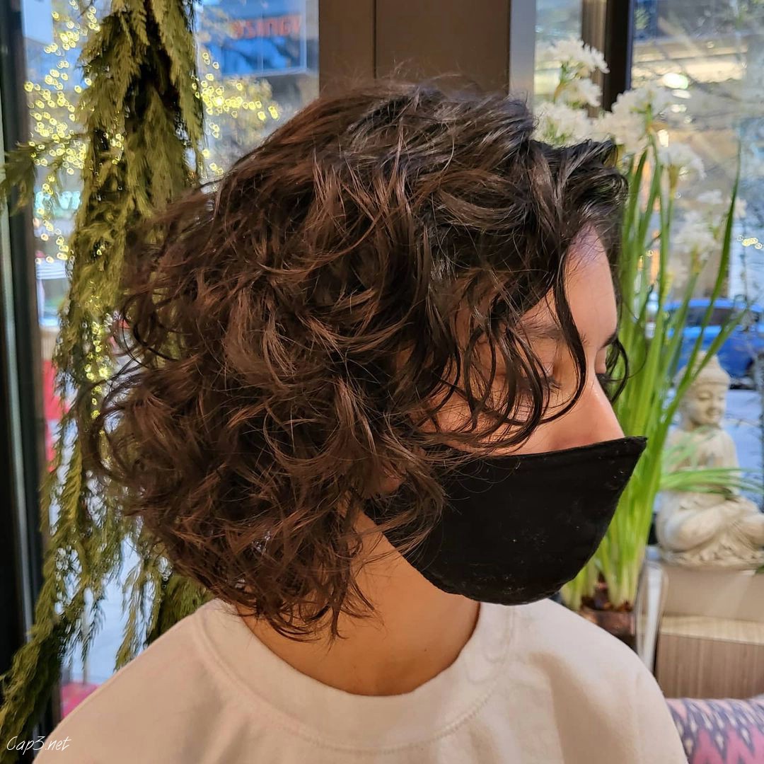 Natural Brown Rezo Hairstyle Idea