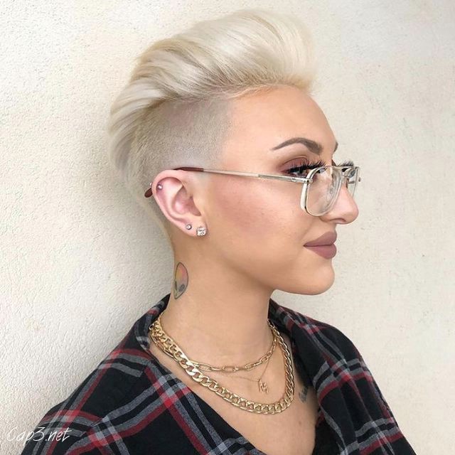 Platinum Blonde Faux Hawk
