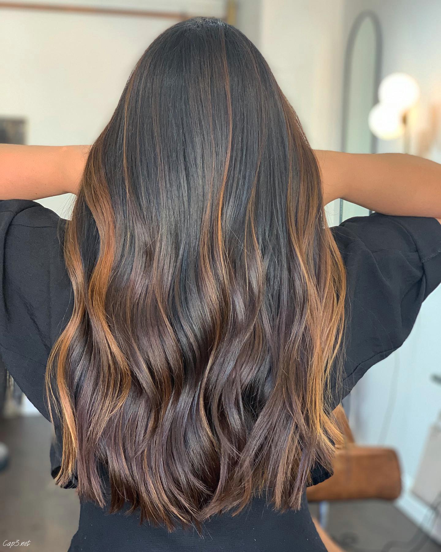 Silky Balayage With Highlights