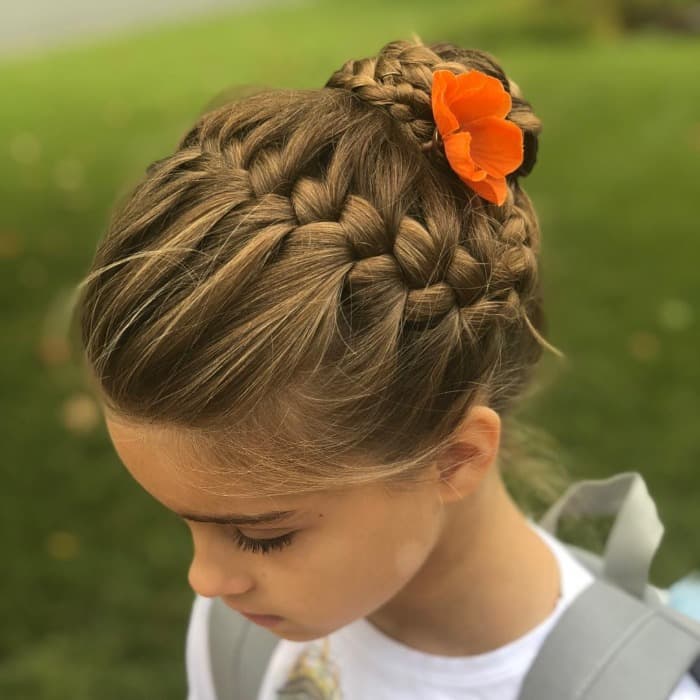 The Braided Bun for Teens