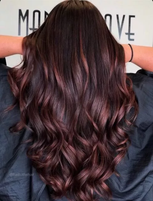 auburn mahogany hair