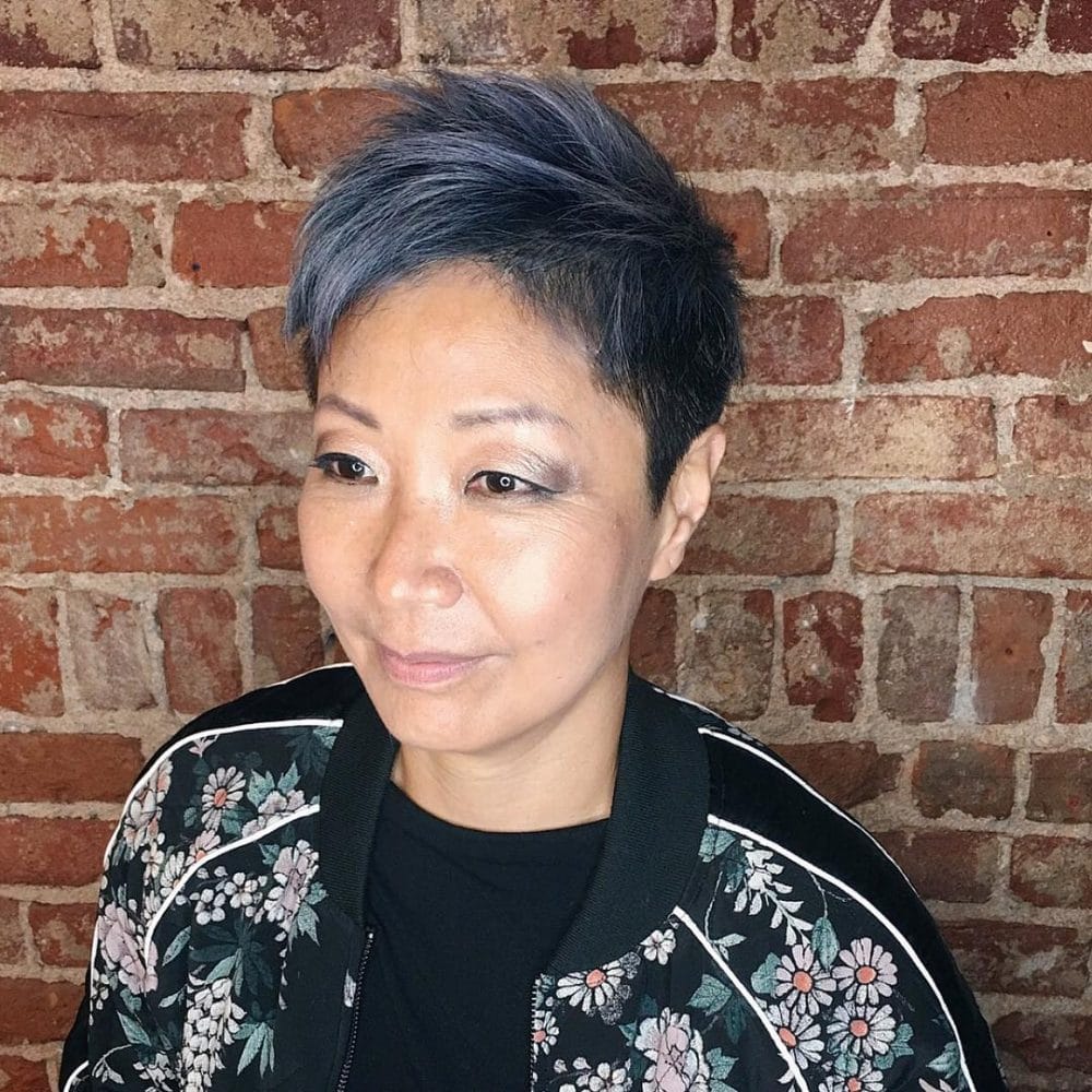 blue steel pixie
