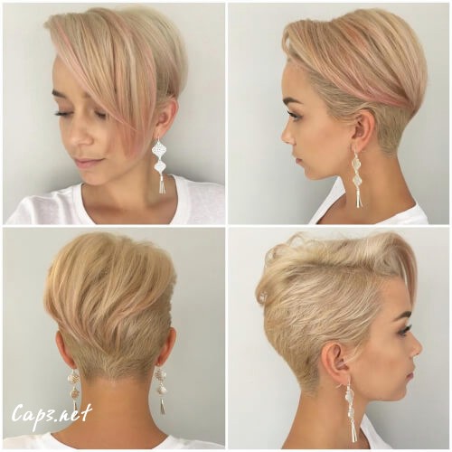 classic disconnected pixie cut