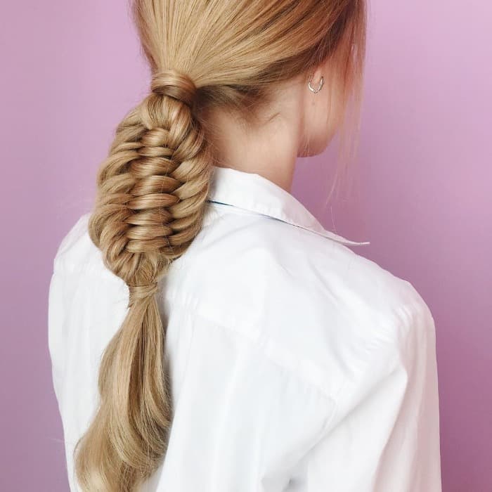cute twisted braid
