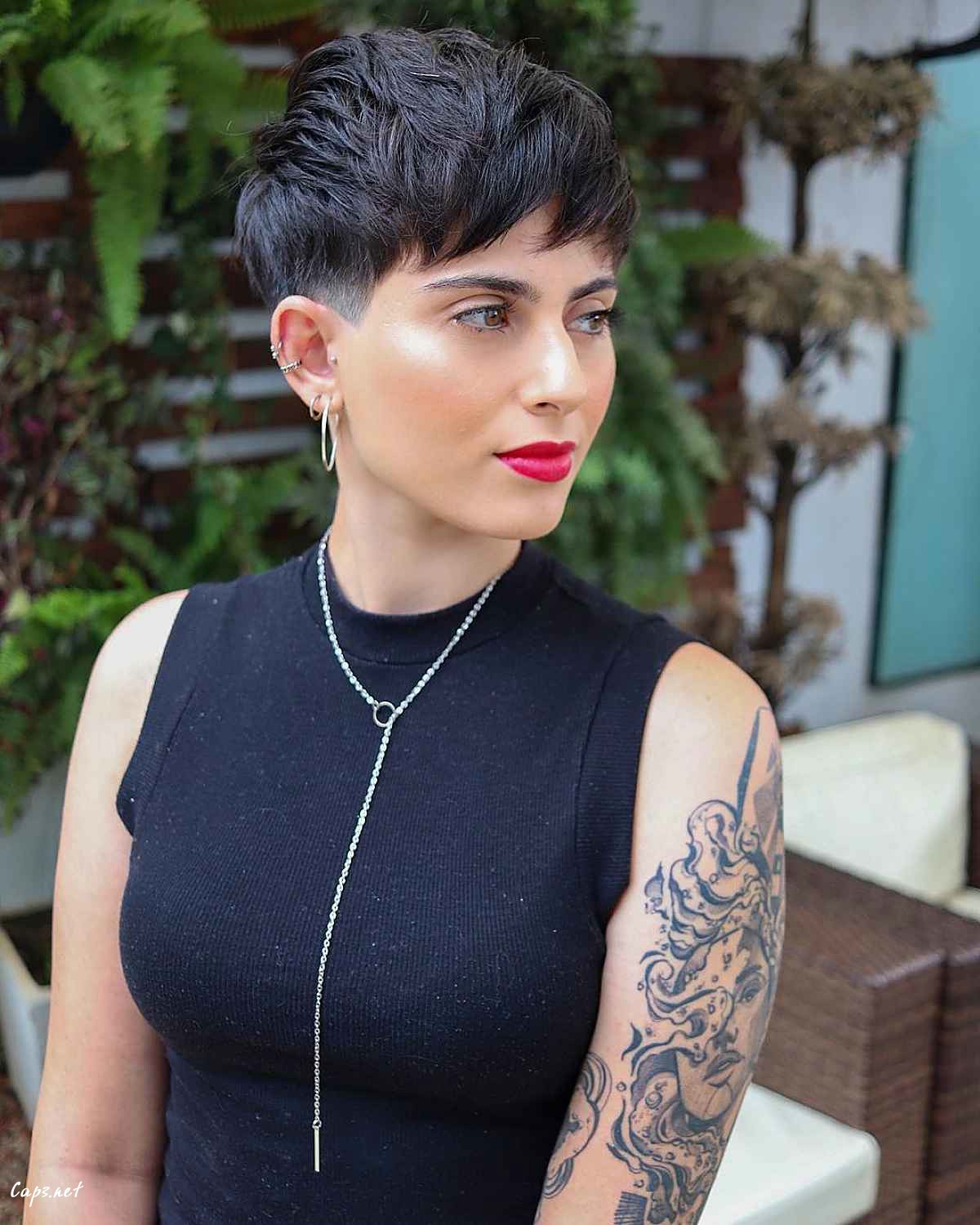 disconnected pixie for fine hair