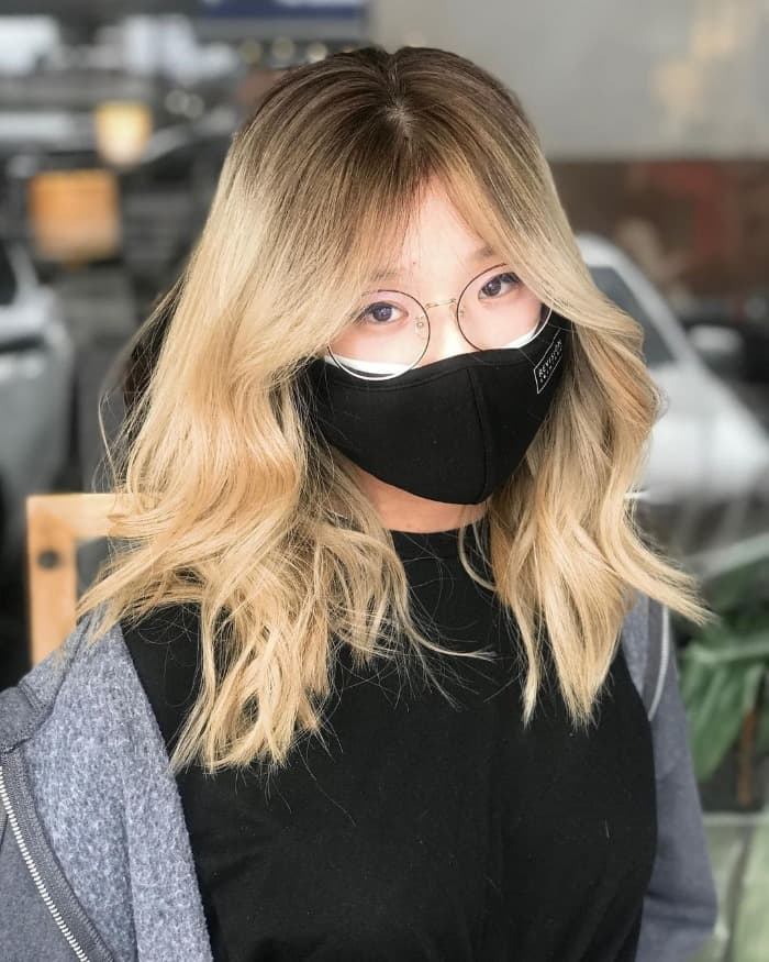 long tousled ombre layers