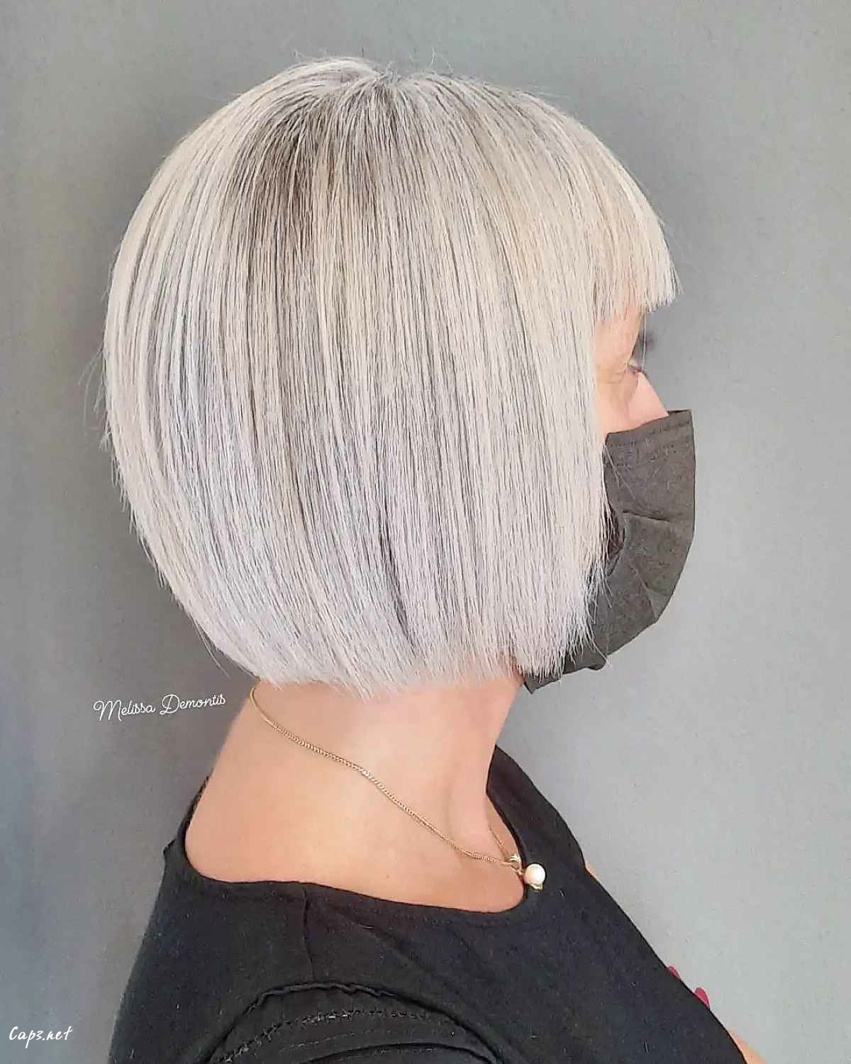 mod short bob with bangs