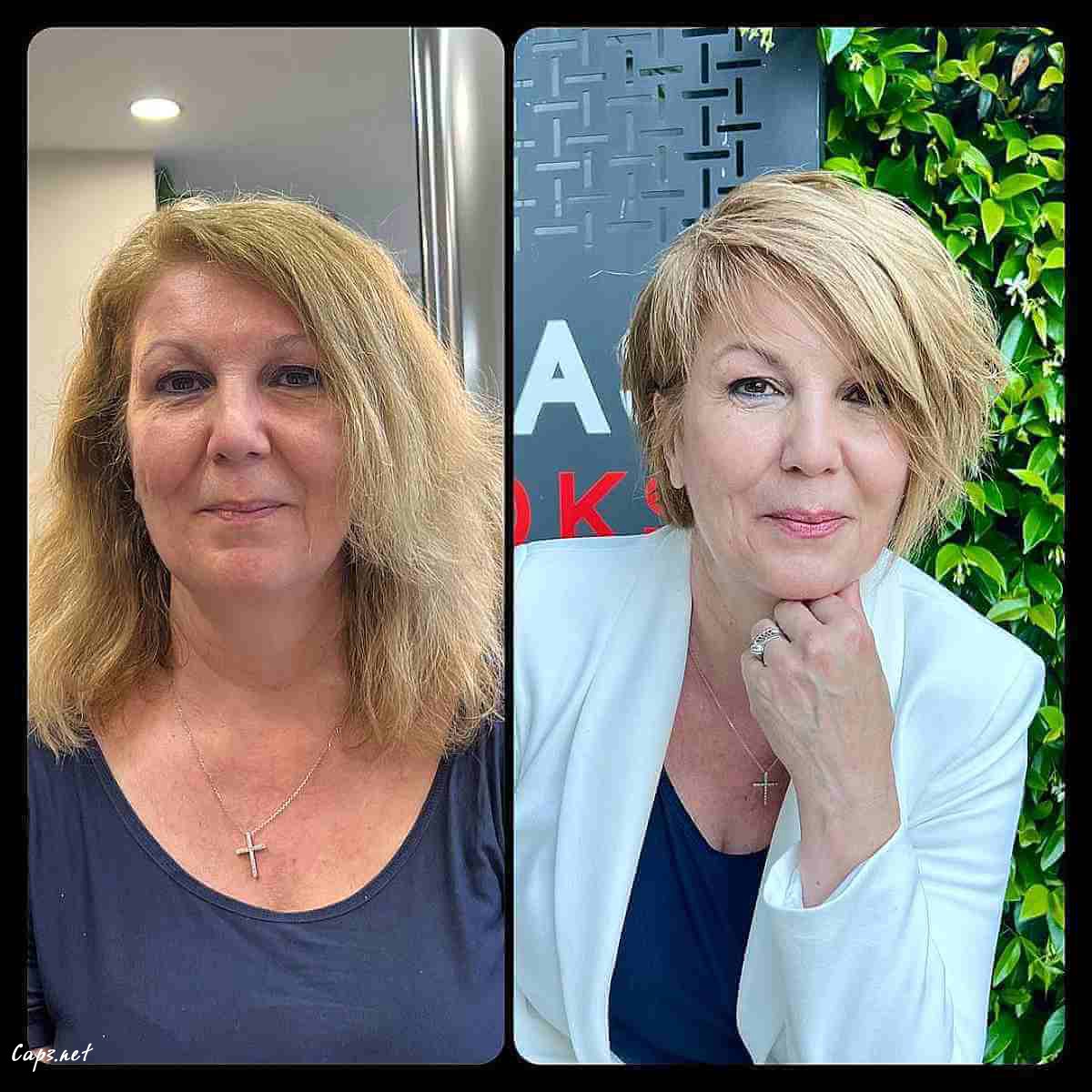 pixie bob cut for older women