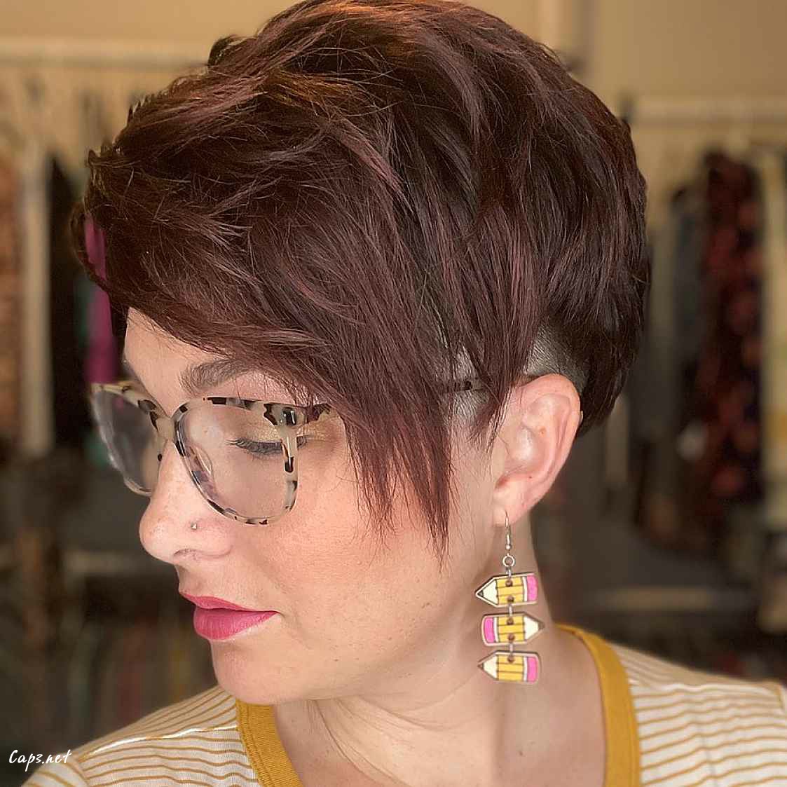 shaved undercut pixie cut haircut