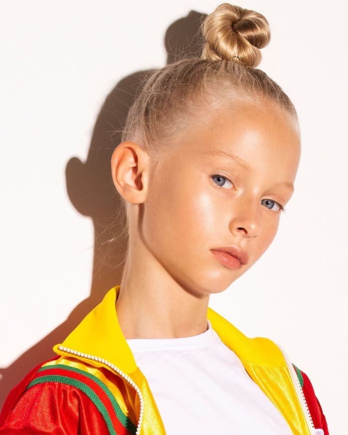 sleek ballet bun