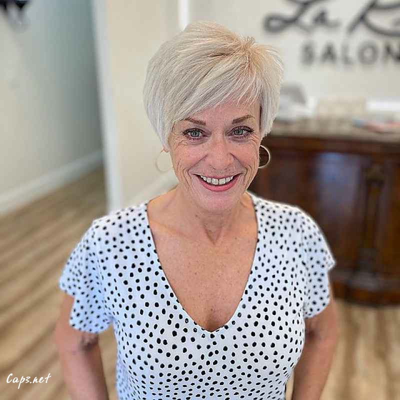 youthful a line bob with wispy bangs