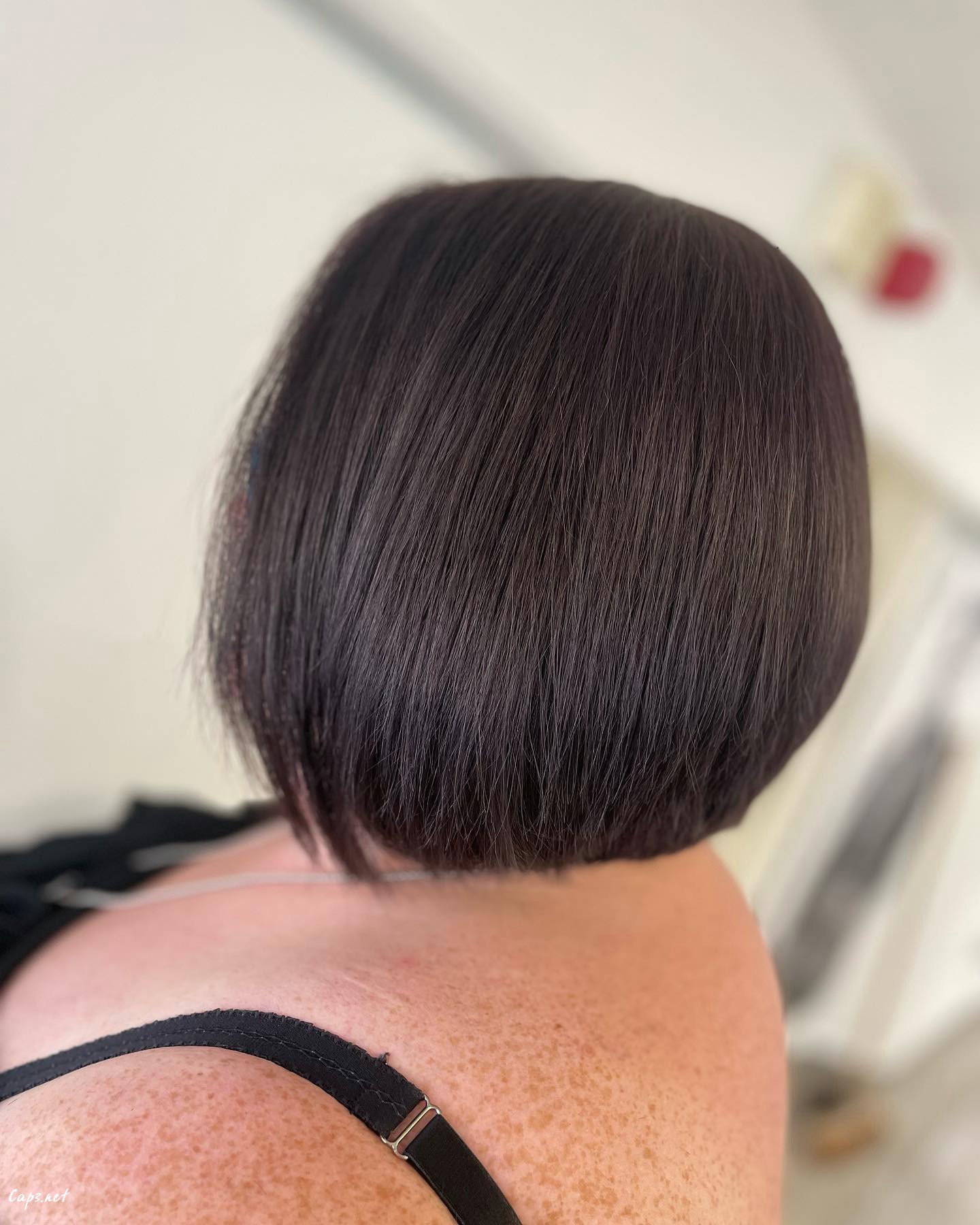 Black Choppy Bob Look